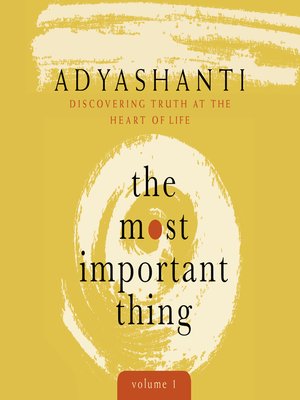 cover image of The Most Important Thing, Volume 1